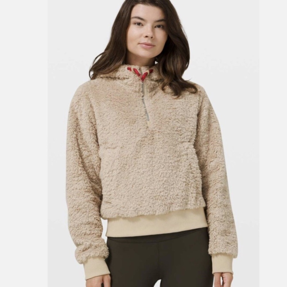 Lululemon Oh So Sherpa Half Zip Trench 6 Hoodie Jacket